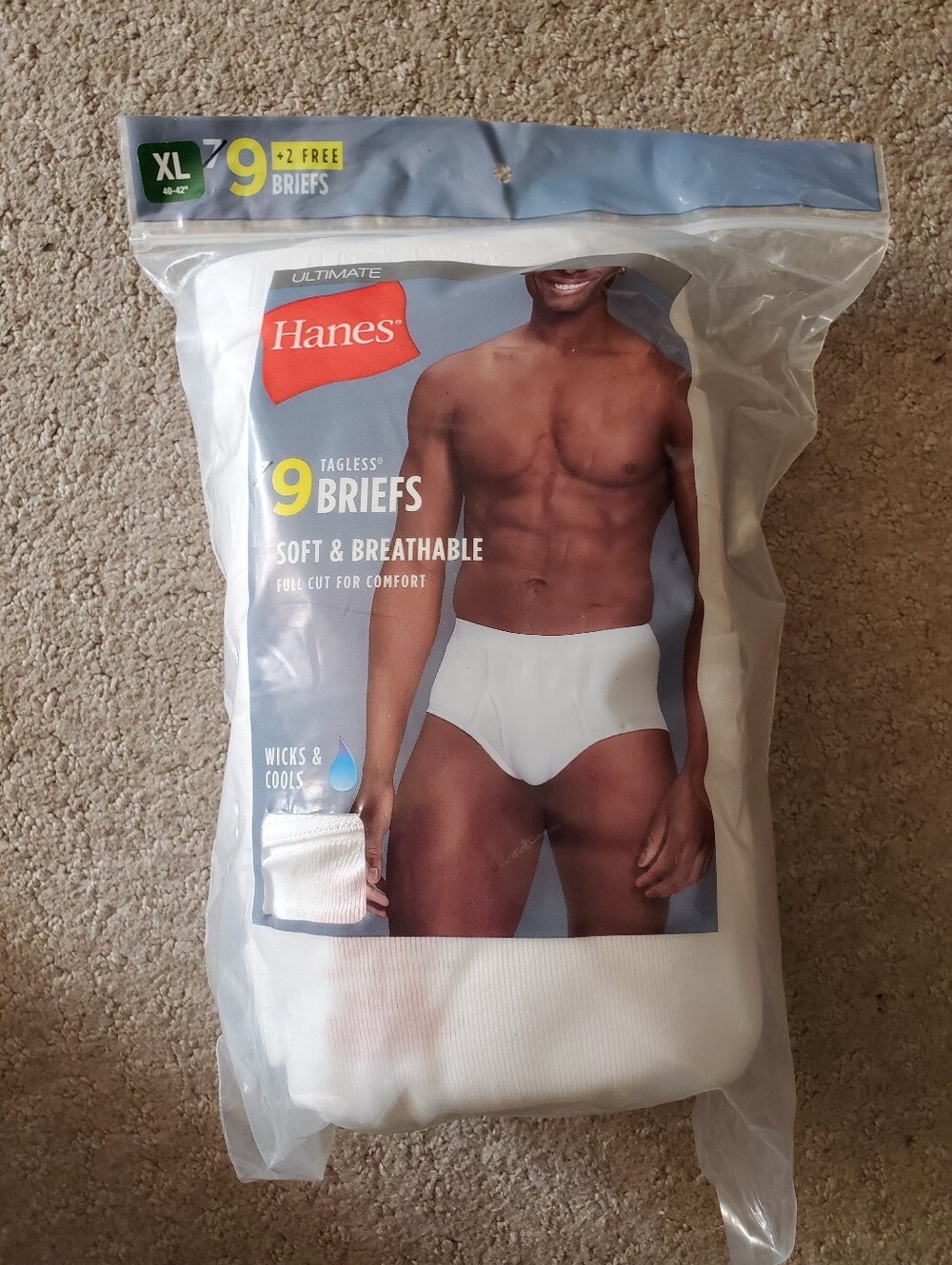 Mens Hanes Tagless Briefs